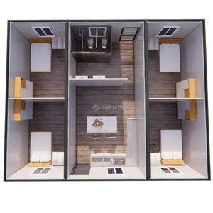 Casas Prefabricadas <span class=keywords><strong>de</strong></span> 2-3 Dormitorios al por Mayor, Casas Contenedor Expandibles <span class=keywords><strong>de</strong></span> Montaje Rápido, Villas <span class=keywords><strong>de</strong></span> Panel Sándwich - Product Image 5