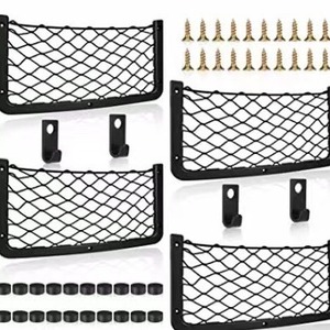 Organisateur de coffre de voiture Teng Hui, sac de rangement en plastique noir avec 12+ compartiments pour le rangement des sièges de bus et de camping-car de taille moyenne, RV Plus - Product Image 3