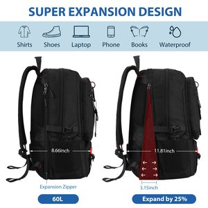Bon <span class=keywords><strong>sac</strong></span> <span class=keywords><strong>à</strong></span> <span class=keywords><strong>dos</strong></span> de voyageur résistant <span class=keywords><strong>à</strong></span> l'eau approuvé par la compagnie aérienne extra large noir <span class=keywords><strong>pour</strong></span> les voyages <span class=keywords><strong>en</strong></span> <span class=keywords><strong>avion</strong></span> article personnel - Product Image 2