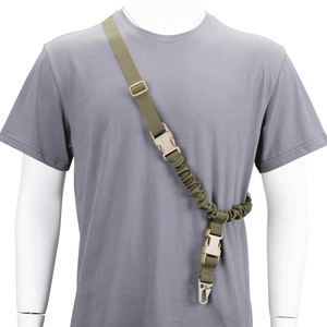 Correa Táctica Americana Personalizada de un Solo Punto Ajustable de Nailon Negro para Caza al Aire Libre con Cuerda Táctica - Product Image 5