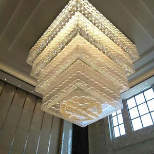 <b>Large</b> Hanging Crystal Pendant Lamp Decorative Lighting Customized Hotel Lobby Chandelier - Product Image 3