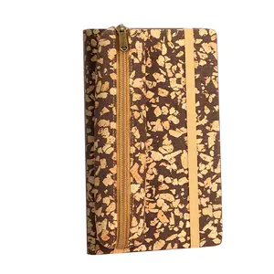 Wholesale Cheap Customised coffee grounds notebook cork eco-friendly journals diaries and organiser planner wood financial diary
