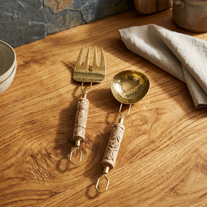 Ensemble de couverts créatifs en acier inoxydable avec manche en bois, couteau, fourchette, cuillère, nouvelle arrivée, ensemble de couverts de table, cadeau - Product Image 2