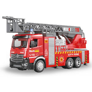 Juguetes para niños Simulación Camión <span class=keywords><strong>de</strong></span> bomberos Juguete Coche Ingeniero Vehículo Camión con escalera y función <span class=keywords><strong>de</strong></span> rociado <span class=keywords><strong>de</strong></span> <span class=keywords><strong>agua</strong></span> Juguete modelo para niños - Product Image 1