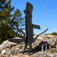 Outil multifonctionnel pliable : clé à molette réglable, couteau, scie, tournevis et pince pour le camping en plein air - Modèle S-56 Vente en gros