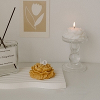 Bougie parfumée réaliste de qualité supérieure en forme de pivoine, bougies esthétiques parfumées pour une table de dîner romantique