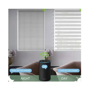 Shades Blinds Day And Night Cover Curtains Indoor Zebra Electronic Blinds Zebra Light Filtering Roller Dual Shades