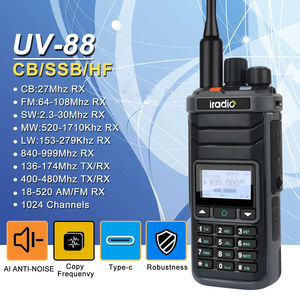 Iradio UV-88 GPS CB 27Mhz Ham Radio multi-bande ondes courtes 2.3-26.1Mhz AM FM SW MW LW SSB récepteur talkie-walkie avec antenne en boucle - Product Image 2