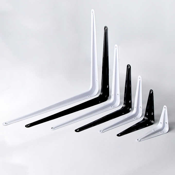 Custom Triangle Floating Shelve Support L Bracket Metal Wall Mounted