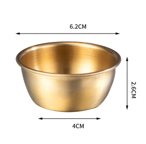 ถ้วยน้ำจิ้ม DFT06 ถ้วยซอสขนาดเล็ก สีทอง ภาชนะเตรียมอาหาร CN GUA อุปกรณ์เสริม - Product Image 2