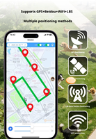 Collier GPS pour animaux de compagnie étanche IP67, suivi en temps réel, positionnement 4G WIFI pour chats et chiens