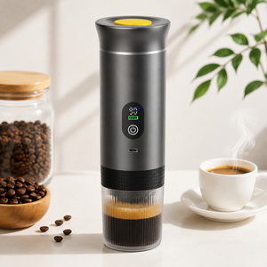 Machine à café portable intelligente à capsules, 3-en-1, auto-chauffante, expresso 20 bars, mini-cafetière pour usage hôtelier - Product Image 1