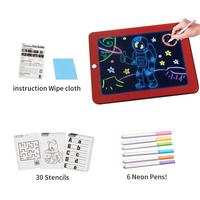 Tableau d'écriture de dessin à LED 3D Planche à dessin à lumière magique avec stylo de couleur