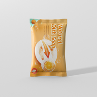 Sacs Mylar personnalisés à gravure, anti-odeur, à scellage arrière, de qualité alimentaire pour emballage de savon vaisselle et crème glacée