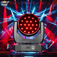Nouvelles lampes de scène à tête mobile RGBW 19x10W, zoom, aluminium, LED, CRI 90, contrôle DMX512, 8000 lumens, angle de faisceau 5-45°, DJ, disco