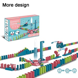 Juego de bloques de construcción de dominó para niños, juguete de construcción de bloques de dominó de bolas rodantes, de mármol, 120 piezas - Product Image 6
