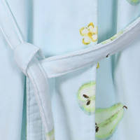 Peignoir en Coton 100% à Poils Coupés, Imprimé Fruits, Doux et Absorbant, Unisexe, pour la Maison et le Spa, Impression Personnalisée OEM ODM, Vente en Gros