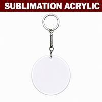 Porte-clés en acrylique transparent de forme irrégulière, personnalisable par sublimation, écologique, durable, léger, pour usage extérieur