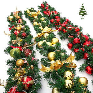 Рождественские украшения венки праздничные украшения для дома в стиле сосновых игл Рождественский венок - Product Image 3