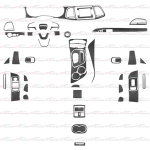 Autocollant de garniture intérieure en fibre de carbone pour <span class=keywords><strong>dodge</strong></span> <span class=keywords><strong>Challenger</strong></span> 2015 2021 - Product Image 2