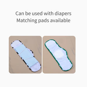 बबलुआ गर्म बिक्री पुरुष कुत्ते डायपर नरम लुभावनी पॉलिएस्टर पेट बैंड रैप डायपर समायोज्य कमर आकार का प्यारा प्रिंट - Product Image 5