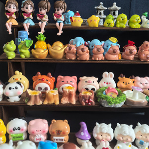 3D Jardín Decorativo Granja Animal Oveja Escultura Resina Caballo Vaca Cordero Conejo Cachorro Piglet Ganado pony Perro Pato Pollo Figuritas - Product Image 2