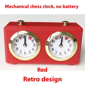Механические шахматные часы в стиле ретро, пластиковые китайские часы для детей и взрослых, не требуется батарея для игры - Product Image 2