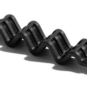 Correa de Nylon Negra para Perros Gotham con Absorción de Impactos y Diseño Ondulado para Mayor Comodidad y Control - Product Image 2