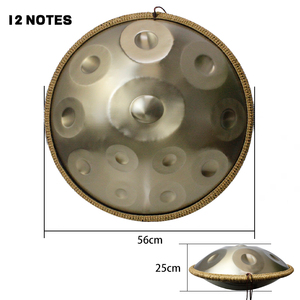 Tambour à main 12 tons d'approvisionnement en gros <span class=keywords><strong>Handpan</strong></span> de qualité professionnelle Tambour à langue en acier éthéré Instrument de musique - Product Image 4