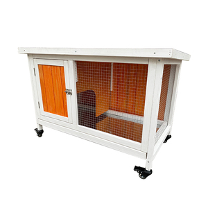 Cage à lapin en bois bon marché clapier à lapin intérieur extérieur cabane à lapin - Product Image 5