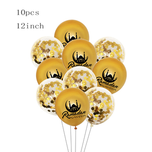 1Set Eid/Hajj Mubarak Ballon Latex Ramadan Kareem Décor Omra Mubarak Musulman Islamique Hajj Festival Fête Fournitures 2025 - Product Image 5