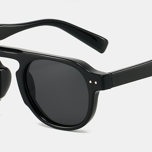 Gafas Tr90 de Lujo con Protección UV400, Gafas Negras, Pedidos en Línea, Gafas de Sol 2026, Gafas de Sol Redondas de Diseñador - Product Image 4