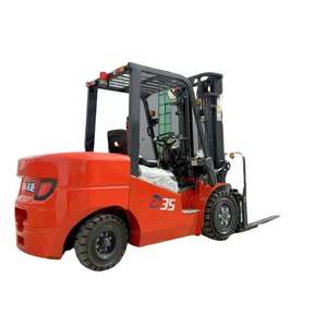 רכב הרמת מטענים 2ton מונע סוללה חשמלית עם אורות אזהרה הוביל לפעולות מחסן לילה forklif - Product Image 3