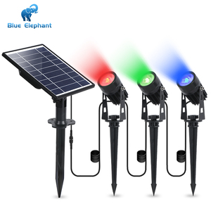 Projecteur <span class=keywords><strong>solaire</strong></span> LED étanche IP65 pour extérieur, cour, jardin, pelouse, lampes à piquet pour jardin - Product Image 1