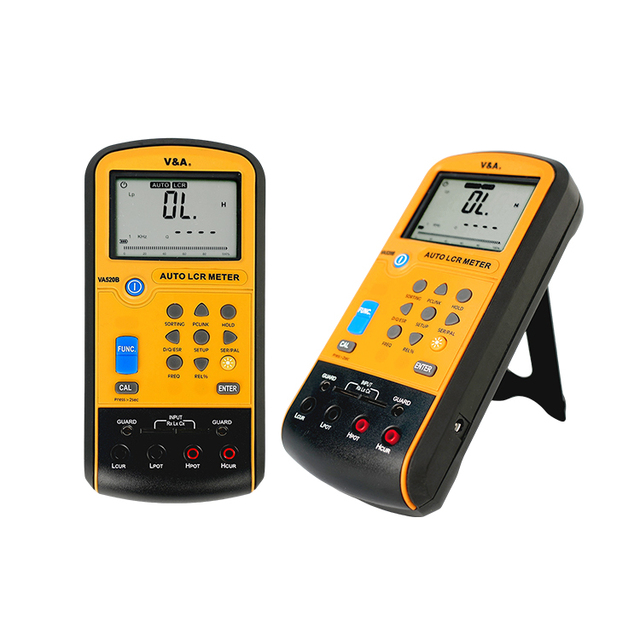 Shanghai V&A VA520B-2 Digital LCR Meter 0.3% Accuracy 0.01% Resolution 100kHz Frequency Mini-USB Interface 200-200M Range
