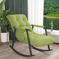 Fauteuil inclinable de loisirs en tissu unique, Design à bascule, chaise longue de salon