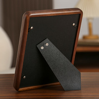Table de cadre photo A4 Advanced Sense avec tenon à mortaise en bois de hêtre teck noir 6X7 8X10 pouces coin arrondi personnalisable