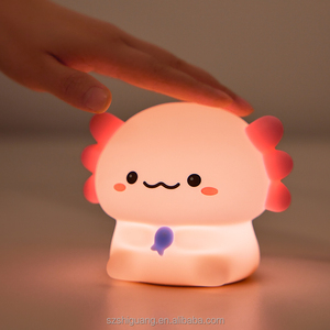 Nueva Lámpara LED Recargable USB 2024 con Forma de Ajolote, Luz Nocturna Cálida Blanca, Mini <span class=keywords><strong>Animal</strong></span> de Silicona Suave con Temporizador, Regalo para Niños - Product Image 3