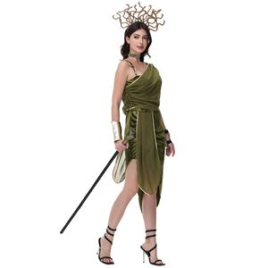 M-xl Ancienne Méduse Égyptienne <span class=keywords><strong>Déesse</strong></span> Grecque Cléopâtre Cosplay Romain Performance <span class=keywords><strong>Costume</strong></span> d'Halloween - Product Image 3