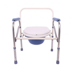 Multifunctional <b>Commode</b> Chair Stainless Steel Foldable For Elderly And Disabled Home Use - Product Image 5