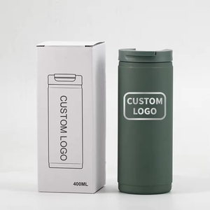 Portable Stainless Steel Vacuum Insulated Car <b>Coffee</b> Mug Skinny Tumbler 400ml Sports Water Bottle 6-12 Hours Thermal Performance - Product Image 5