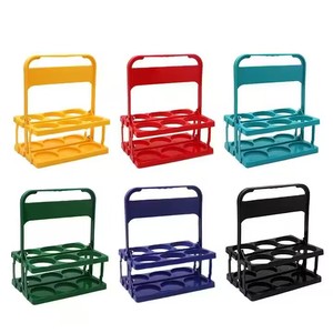 Porte-bouteilles de bière coloré pour le festival de la bière, avec <span class=keywords><strong>support</strong></span> pour 6 bouteilles en <span class=keywords><strong>plastique</strong></span>, porte-bouteilles de bière en <span class=keywords><strong>plastique</strong></span> - Product Image 5