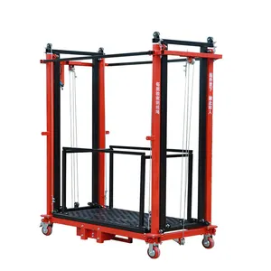 Supply 2,3,4,5,6,8,10m lift scaffolding 500kg lift mobile new remote control operation