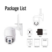 Kamera WiFi PTZ Luar Ruangan 2MP 270 °   Kamera CCTV IP Tahan Air dengan Penglihatan Malam Berwarna, Audio Dua Arah, OEM Grosir untuk Keamanan Rumah dan Toko