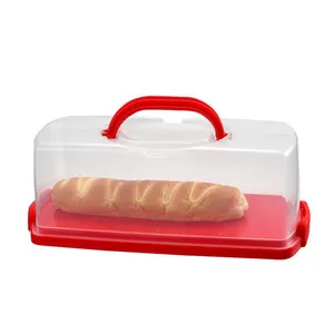 Bread Retainer Round cake holder 6 "cake box holder with handle portable cake and cupcake carrier