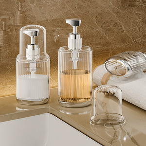 Distributeur de produits de toilette de voyage, flacon pompe portable pour shampoing et gel douche, flacon transparent pour lotion cosmétique, pratique - Product Image 3