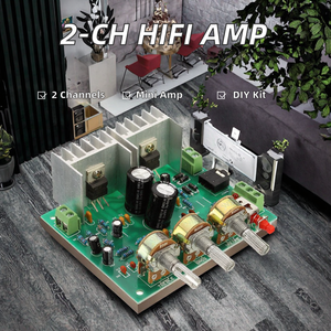 Nouveau Sharphy Mini Kit de bricolage électrique 2.0 carte amplificateur stéréo Hi-Fi 15W + 15W TDA2030A récepteurs et amplificateurs à deux canaux - Product Image 2