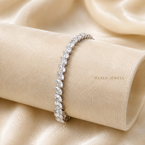 925 Sterling <b>Silver</b> Moissanite Rhodium Plated Linked Chain <b>Bracelet</b> Hip Hop Style Brilliant Stone Fashion Jewelry - Product Image 4