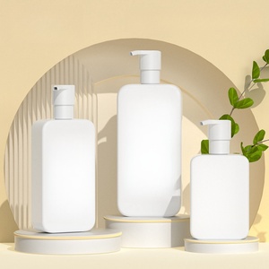 Nhựa Sản Xuất 250Ml 500Ml Vuông Dầu Gội Đầu Và Điều Hòa Chai Cho Chăm Sóc Tóc Nước Rửa Tay Cơ Thể Rửa Dầu Gội Chai - Product Image 3