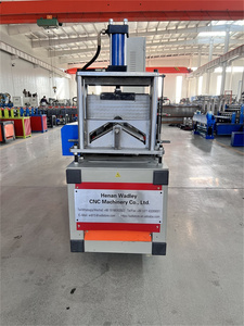High Output Metal Roof <b>Tile</b> Roofing <b>Sheet</b> Ridge Cap Making Machinery Roll Forming Machine for Buildings - Product Image 4